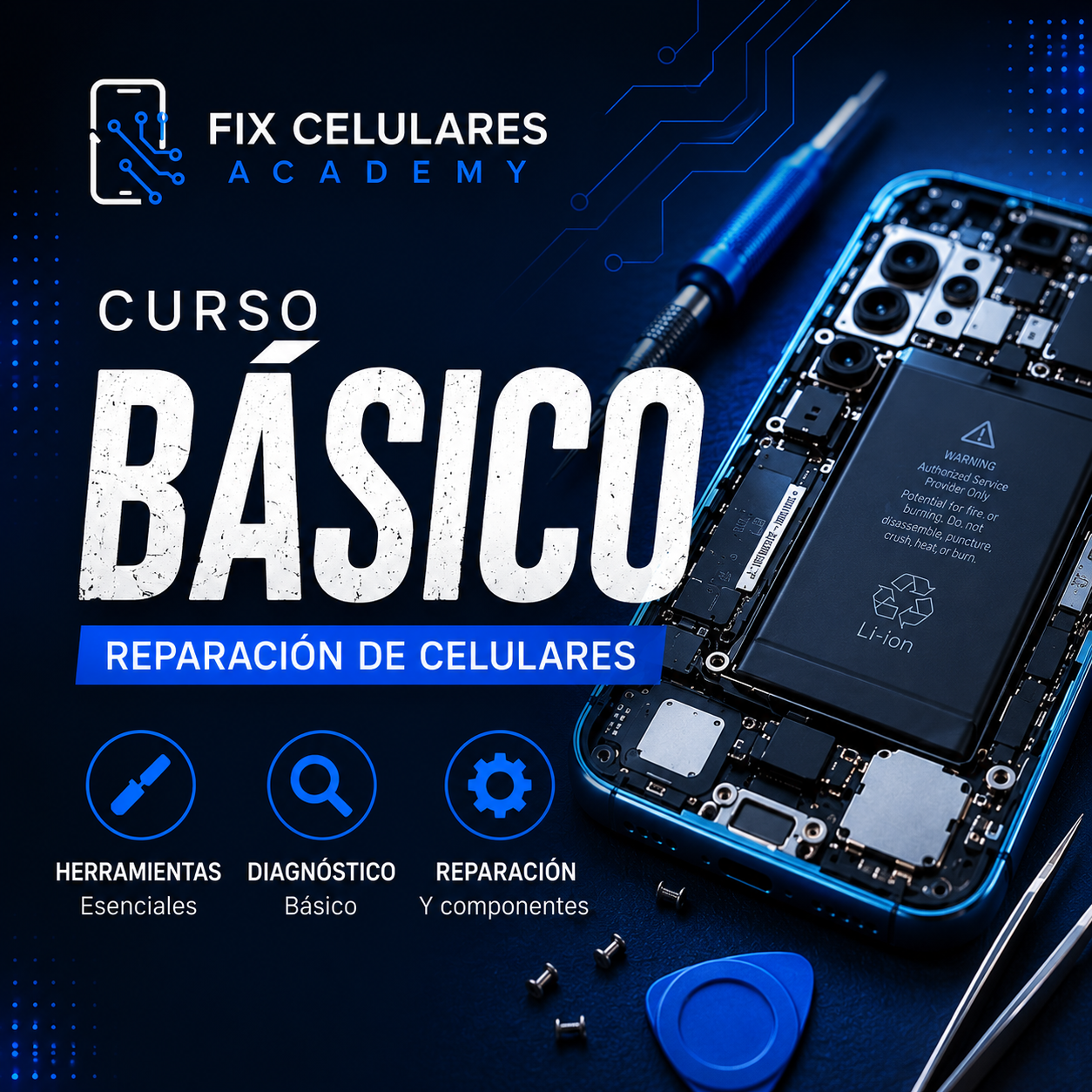 Curso básico de reparación de celulares